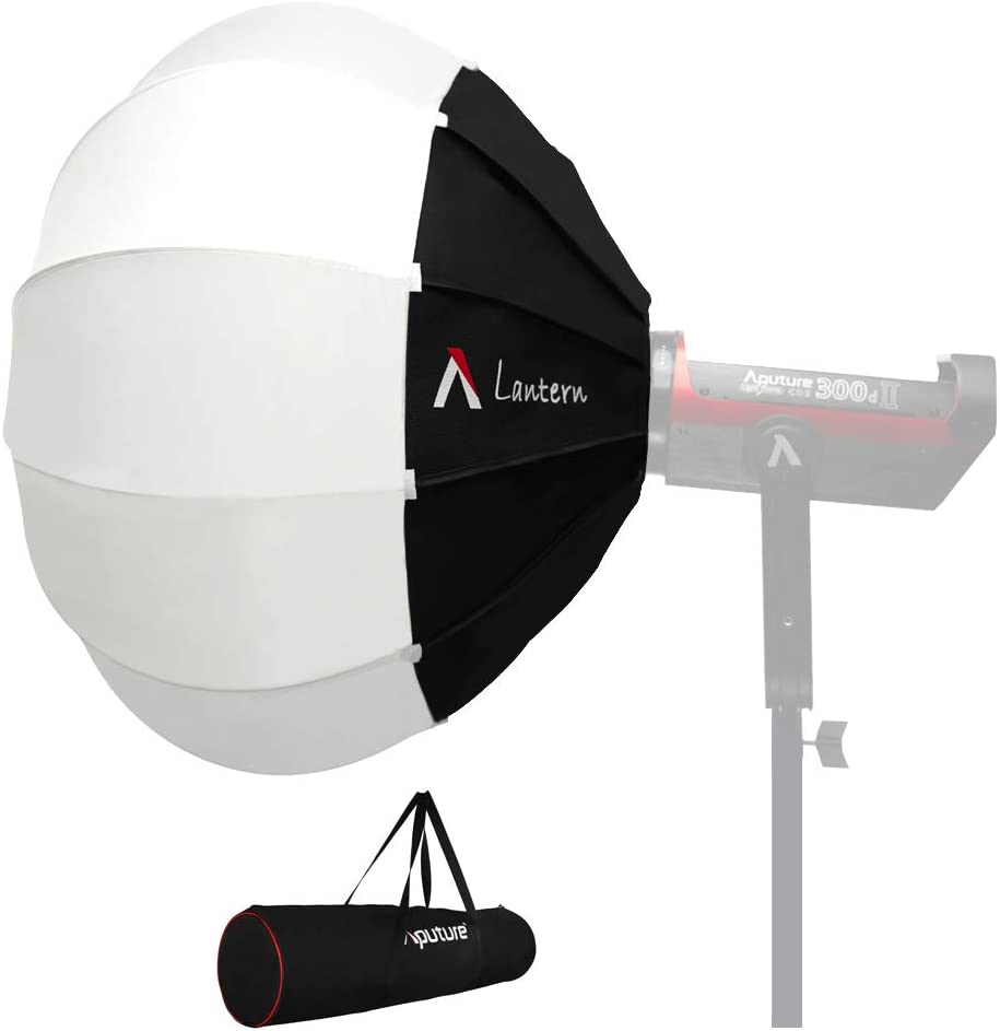 Photo 1 of Aputure Lantern Softbox Soft Light Modifier,26inch, Quick-Setup Quick-Folding Aputure Space Light Upgraded for Aputure 300D Mark II 120D 120T 120D Mark II 300X and Other Bowens Mount Light
