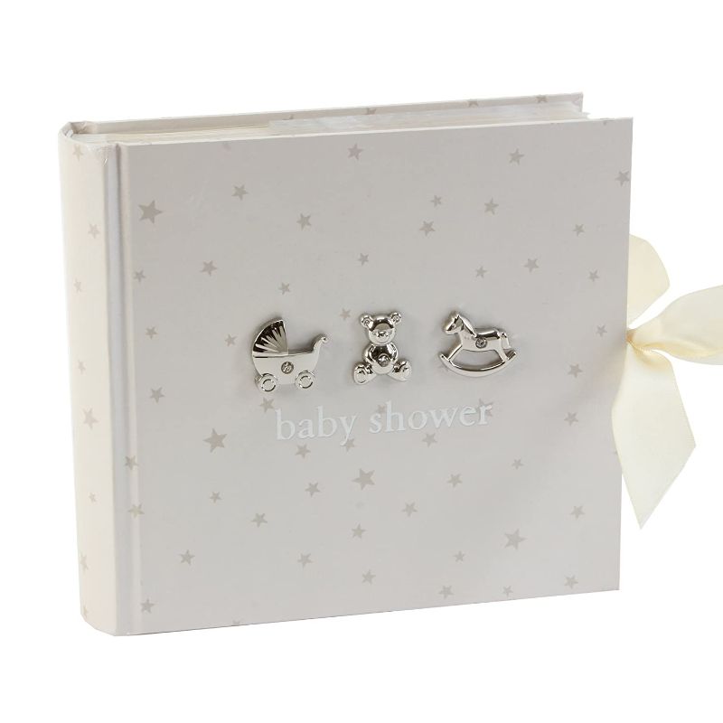 Photo 1 of Bambino by Juliana Baby Shower Photo Album, 50 Pages, White
