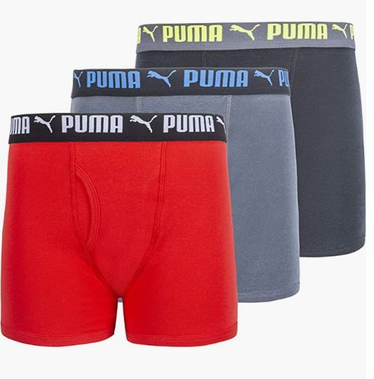 Photo 1 of PUMA Boys' 3 Pack Cotton Boxer Brief L
