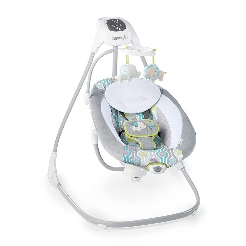 Photo 1 of Ingenuity SimpleComfort Lightweight Multi-Direction Compact Baby Swing - 6 Speeds, Nature Sounds & Vibrations - Everston
