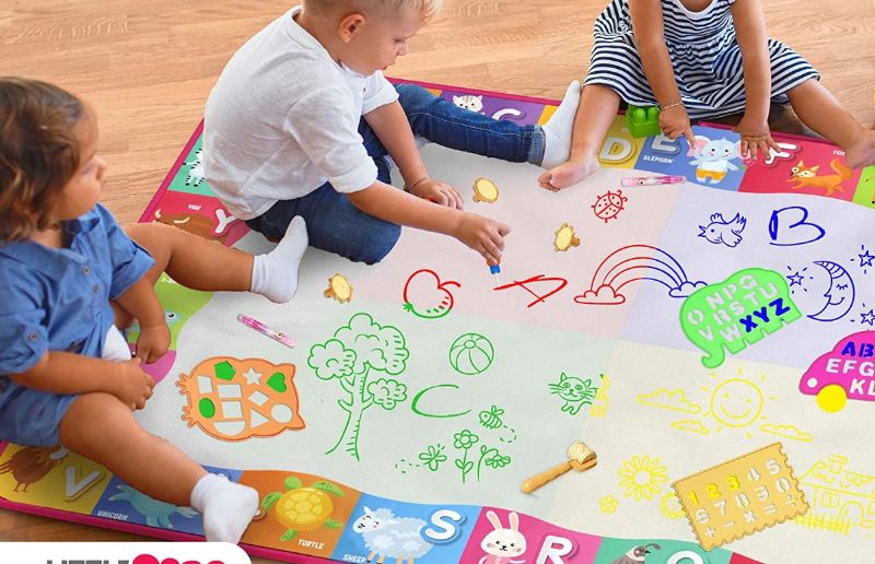 Photo 1 of Magic Doodle Mat for Kids - Water Drawing Canvas - Fun and Educational Alphabet