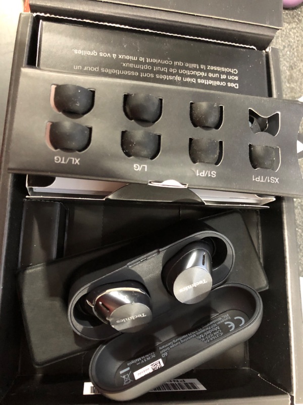 Photo 2 of Technics HiFi True Wireless Multipoint Bluetooth Earbuds with Advanced Noise Cancelling, Impressive Call Quality Using JustMyVoice Technology, Alexa Built in, EAH-AZ60-K (Black)
