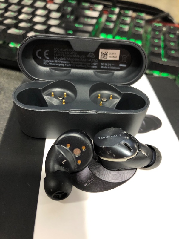 Photo 6 of Technics HiFi True Wireless Multipoint Bluetooth Earbuds with Advanced Noise Cancelling, Impressive Call Quality Using JustMyVoice Technology, Alexa Built in, EAH-AZ60-K (Black)
