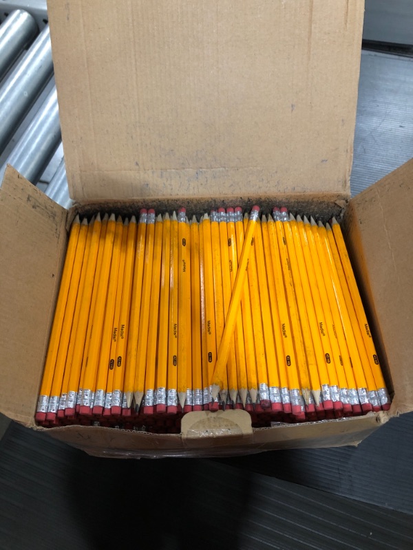 Photo 1 of #2 HB Wood Cased Pencils, Pre-Sharpend Graphite Pencils, With Latex-Free Erasers, Bulk Buy - Smooth Writing for Exams, School, Office, Drawing, Sketching (unknown amount)
