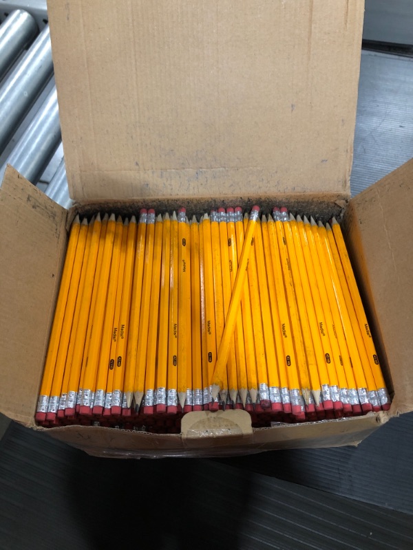 Photo 1 of #2 HB Wood Cased Pencils, Pre-Sharpend Graphite Pencils, With Latex-Free Erasers, Bulk Buy - Smooth Writing for Exams, School, Office, Drawing, Sketching (unknown amount)