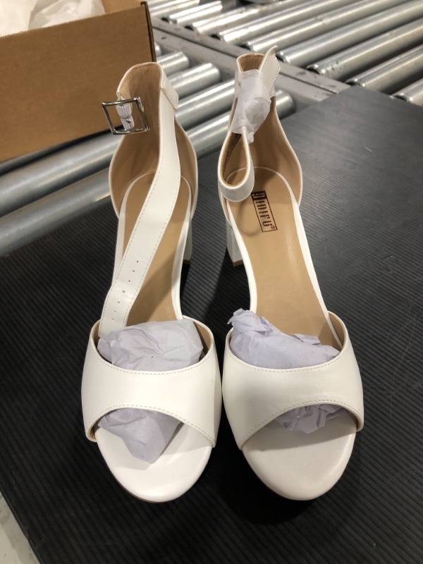 Photo 1 of White Heels. Size 9