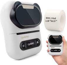 Photo 1 of YiHERO YP1 Mini Label Printer Thermal Bluetooth Portable Label Maker-Compatible with Android & iOS, Multifunction for Business Clothing Mailing Office Home(White)
