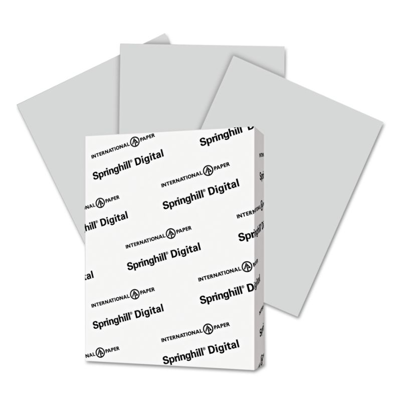 Photo 1 of Springhill 67 Lb. Cover Paper, 8.5 X 11, Gray, 250 Sheets/Ream (066000), Grey | Quill
