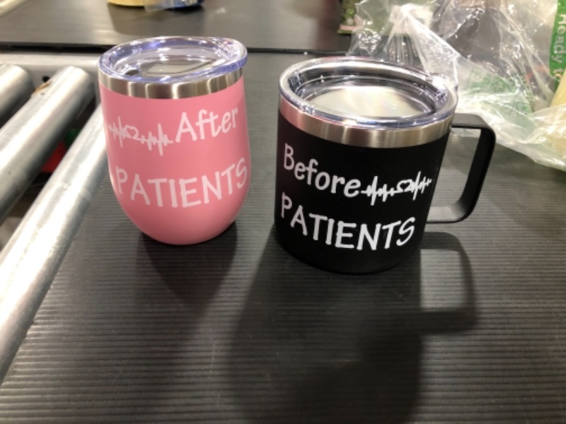 Photo 2 of Before Patients After Patients Coffee Mug Tumbler, Graduation Gifts for Doctors Dentist Dental Medical Physician Hygienist, Doctor Gift, Medical Students, Doctor Gifts for Women, Gift for Doctor
