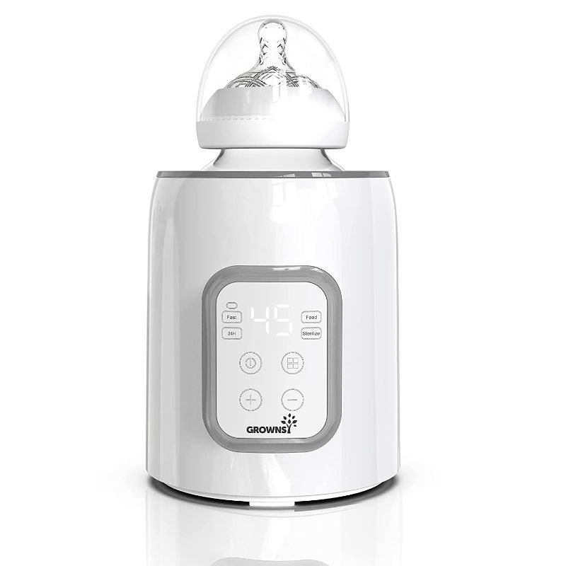 Photo 1 of Bottle Warmer, GROWNSY 5-in-1 Fast Baby Food Heater&Defrost BPA-Free Warmer with Timer LCD Display Accurate Temperature Control for Breastmilk or Formula
