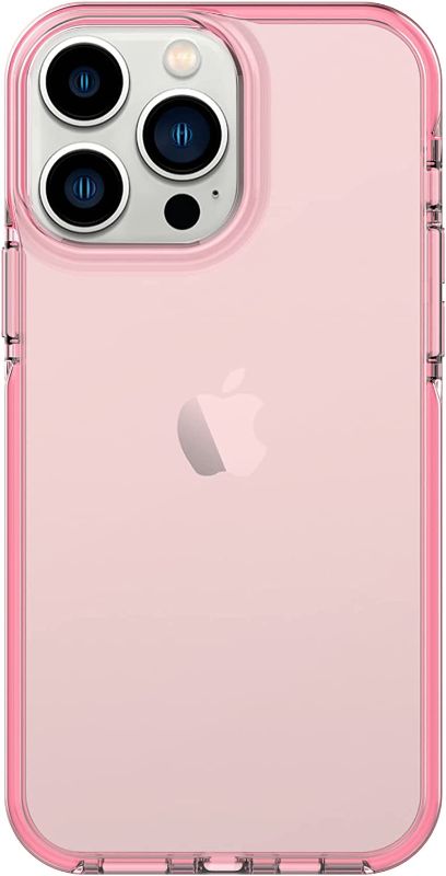 Photo 1 of ArtsEvo Shockproof Clear Design for iPhone 13 Pro Max Case, Certified 6.6ft Drop Protection, Raised Edges Protect Camera and Screen, Pink
