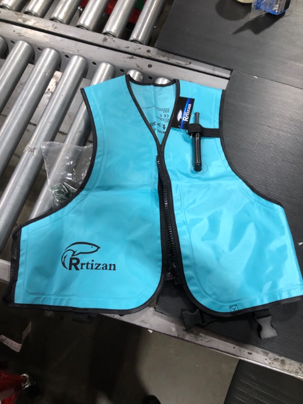 Photo 2 of Adult Inflatable Swimming Life Jacket Snorkeling Floating Surfing Safety Sports. Unknown Size
