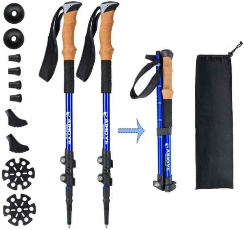 Photo 1 of Aihoye Trekking Waling Hiking Poles Collapsible Lightweight - Adjustable 