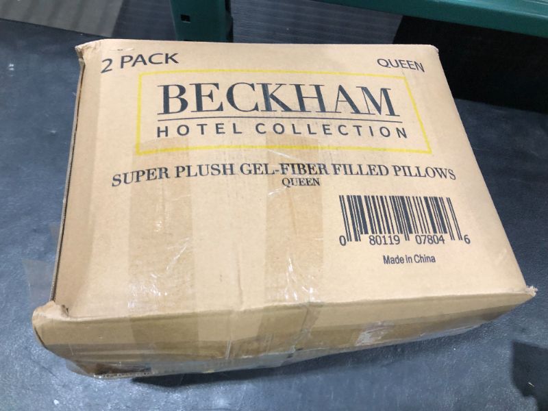 Photo 3 of Beckham Hotel Collection Luxury Linens Down Alternative Pillows for Sleeping, Queen, 2 Pack