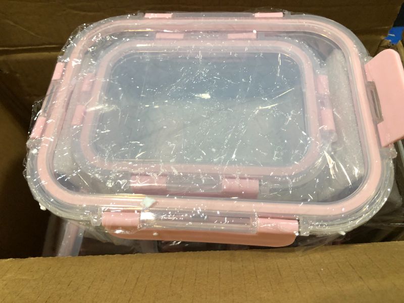 Photo 2 of [10 Pack] Glass Meal Prep Containers, Food Storage Containers with Lids Airtight, Glass Lunch Boxes, Microwave, Oven, Freezer and Dishwasher Safe
