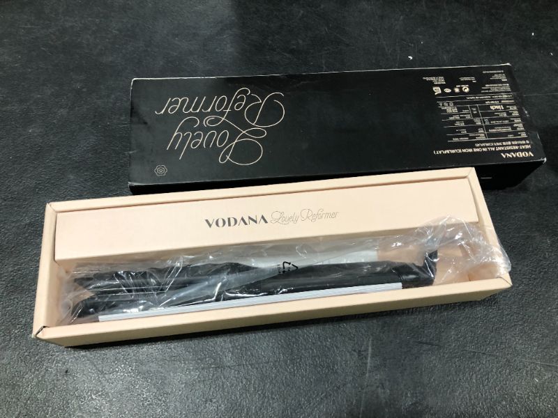 Photo 4 of VODANA Professional All in One Ceramic Straightening Curling Iron, 1 inch, Free Voltage, Hair Curler & Straightener, Unique Design Styling Wand, 2 in 1
