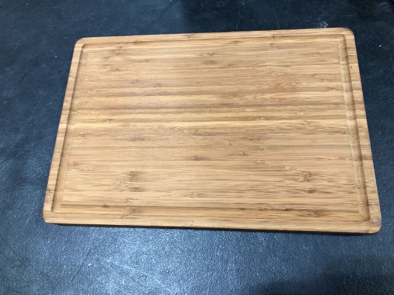 Photo 5 of  Tool cutting board with groove, 16x 11Inches , bamboo