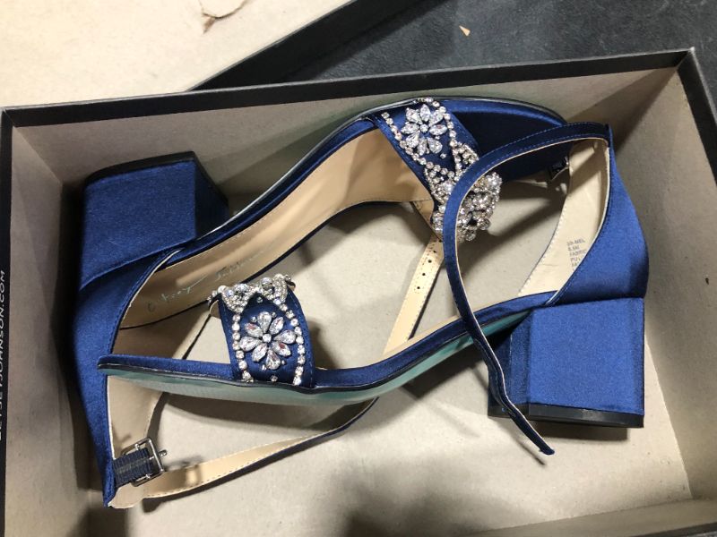 Photo 1 of Blue by Betsey Johnson Women's SB-Mel Heeled Sandal Navy 8.5
