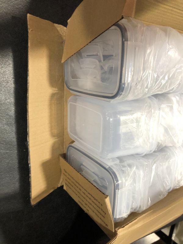 Photo 1 of Airtight Food Storage Containers with Lids, Vtopmart 24 pcs Plastic Kitchen and Pantry Organization Canisters for Cereal, Dry Food, Flour and Sugar, BPA Free, Includes 24 Labels
