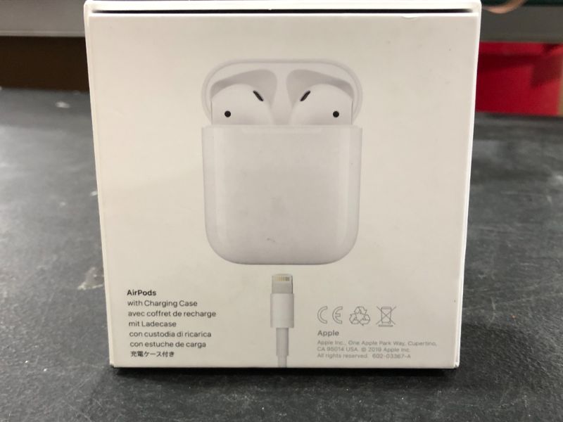 Photo 5 of Apple - AirPods with Charging Case (2nd generation) - White
