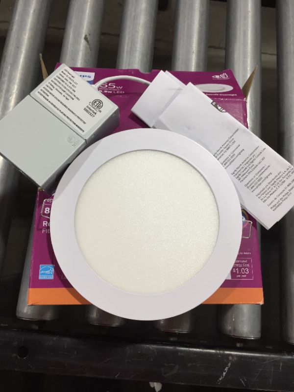 Photo 2 of 2 Pack of Philips 5 In./6 In. Retrofit White LED Recessed Light Kit, Soft White