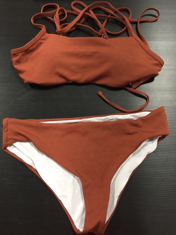 Photo 1 of 2 PIECE BIKINI SET CORDUROY LARGE 