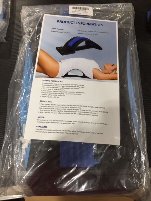 Photo 2 of Back Stretcher for Pain Relief, Upper and Lower Back Stretcher for Muscle Relax and Spine Alignment, Lumbar Traction Device 4 Levels Adjustable
