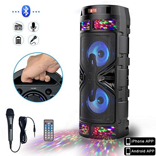 Photo 1 of Melcan RHM Portable Bluetooth PA Speaker System with Rechargeable Battery Powered, 500W Wireless Karaoke Machine Outdoor Sound System