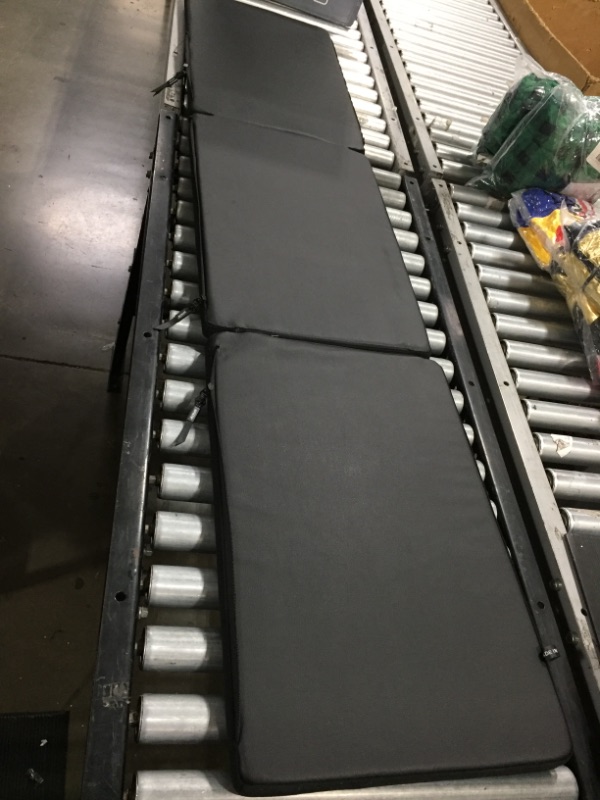 Photo 1 of 2 Foldable Black Mat Cushions, 75" x 16" and 75" x 25"