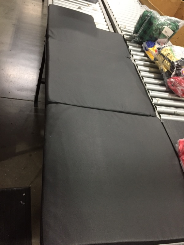 Photo 2 of 2 Foldable Black Mat Cushions, 75" x 16" and 75" x 25"