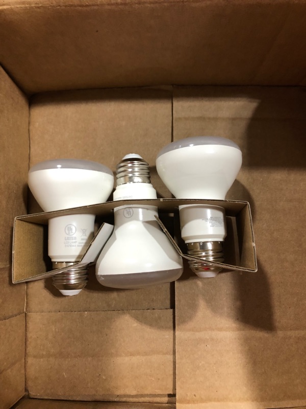 Photo 2 of 50-Watt Equivalent R20 Dimmable ENERGY STAR LED Light Bulb Soft White (3-Pack)