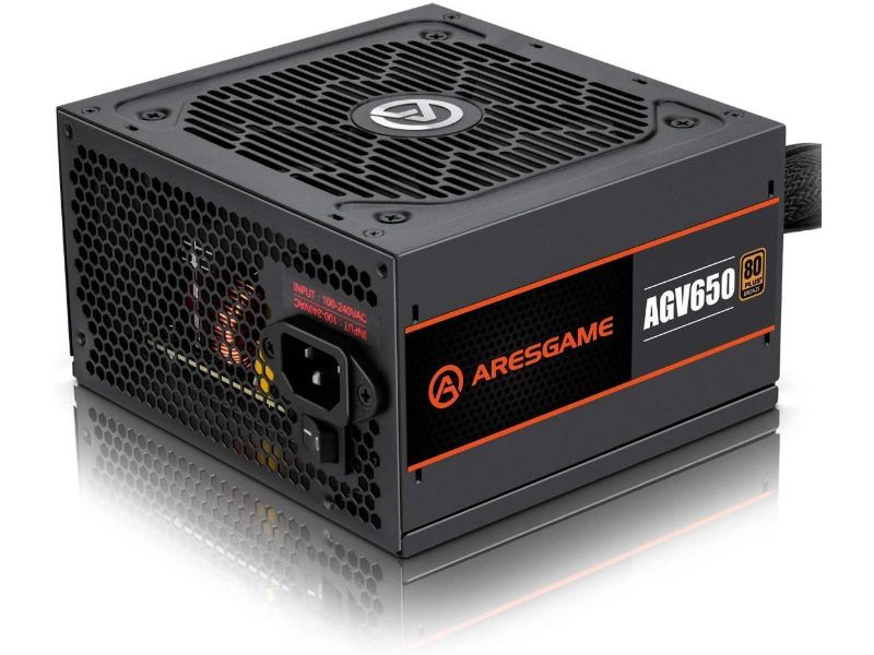 Photo 1 of ARESGAME Power Supply 650W 80+ Bronze Certified PSU (AGV650)
