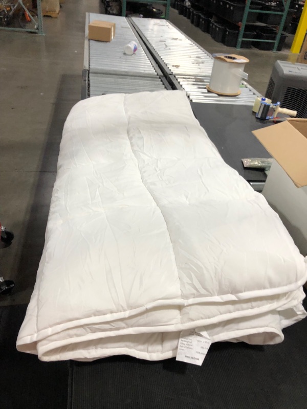 Photo 2 of Bedsure King Comforter Duvet Insert - Down Alternative White Comforter King Size, Quilted All Season Duvet Insert King Size with Corner Tabs
