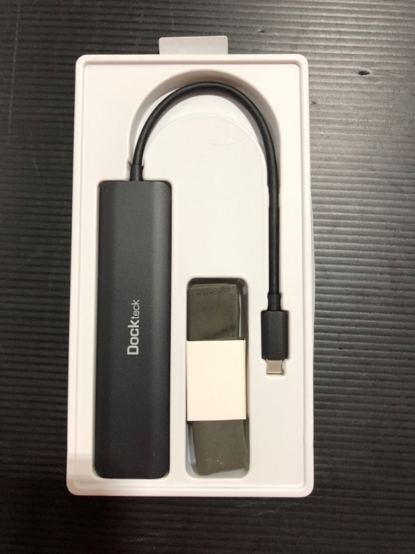 Photo 2 of USB C Hub 4K 60Hz, Dockteck 7-in-1 USB C PD Ethernet Hub Dongle with 4K 60Hz HDMI, 1Gbps Ethernet, 100W PD, 2 USB 3.0, SD/Micro SD for MacBook Air/Pro M1 2020, iPad Pro 2021, iPad Mini 6 and More
