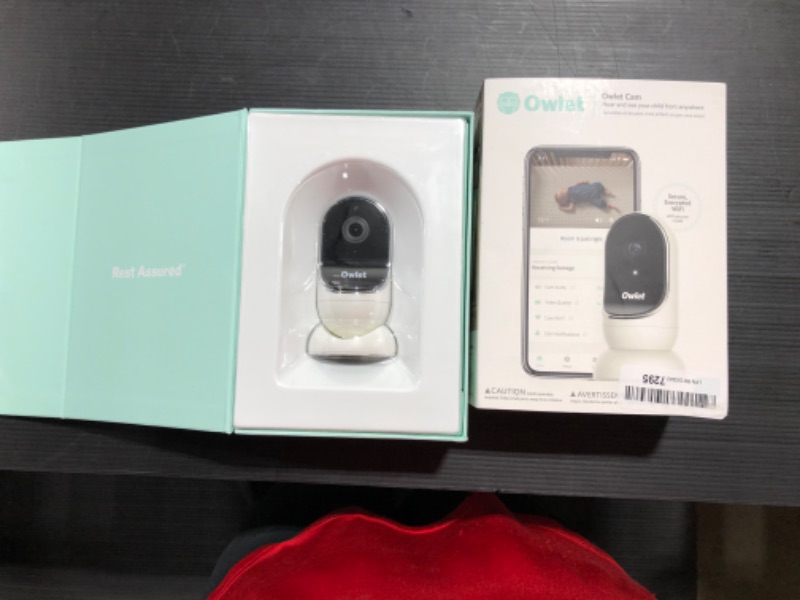 Photo 2 of Owlet Cam Smart Portable Video Baby Monitor - HD Video Monitor with Camera, Encrypted WiFi, Humidity, Room Temp, Night Vision & 2-Way Talk
