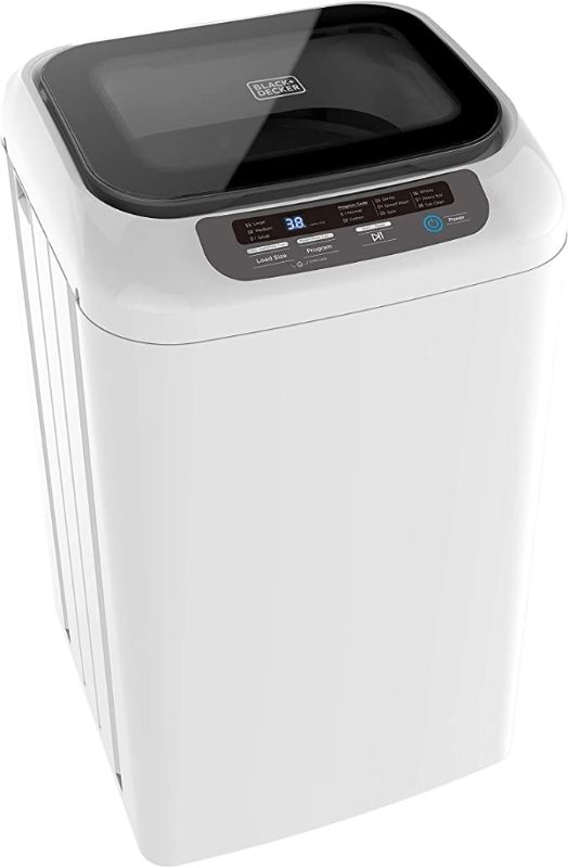 Photo 1 of BLACK+DECKER BPWH84W Washer Portable Laundry, White, 0.84 Cu. Ft.***COVER LID MISSING***