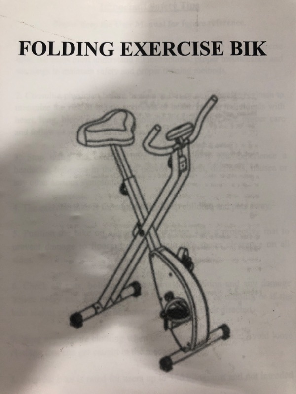 Photo 1 of Folding exercise bike 