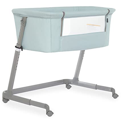 Photo 1 of Dream On Me Seashell Bassinet and Bedside Sleeper, Blue Haze, 36.5 x 26.5 x 28", 17.4 lb