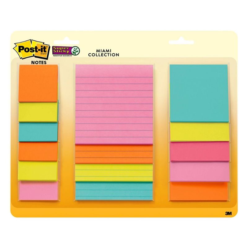 Photo 1 of Post-It Super Sticky Notes Assorted Sizes 3/Pkg