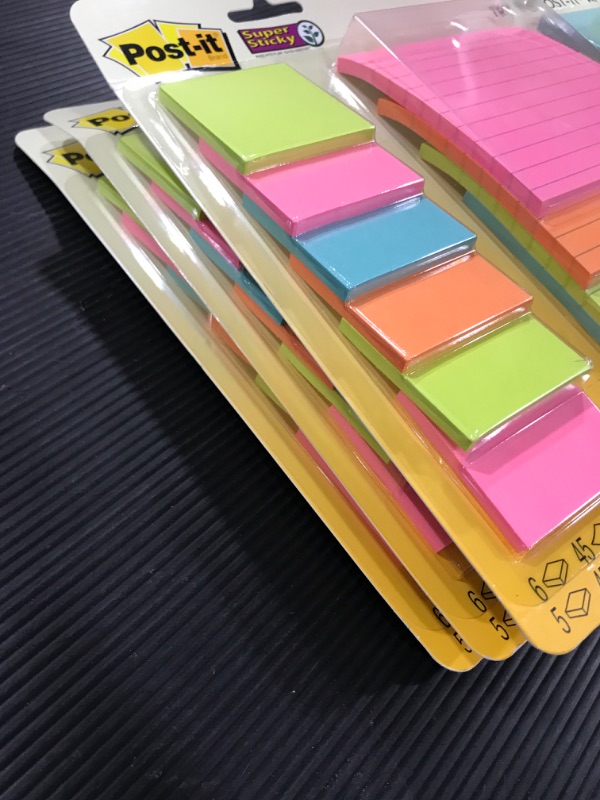 Photo 3 of Post-It Super Sticky Notes Assorted Sizes 3/Pkg