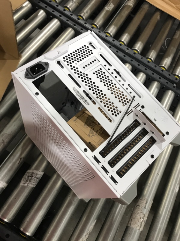 Photo 1 of Cooler Master NR200 White SFF Small Form Factor Mini-ITX Case with Vented Panel, Triple-slot GPU, Tool-Free and 360 Degree Accessibility, Without PCI Riser 14" x 8" x 11" 
