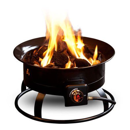 Photo 1 of Deluxe 19 in. Steel Portable Propane Fire Pit with Cover and Carry Kit
