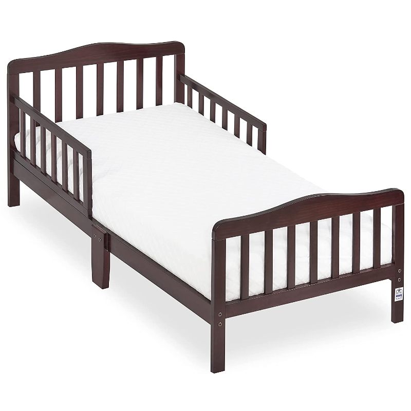 Photo 1 of Dream On Me Classic Design Toddler Bed in Espresso, Greenguard Gold Certified
