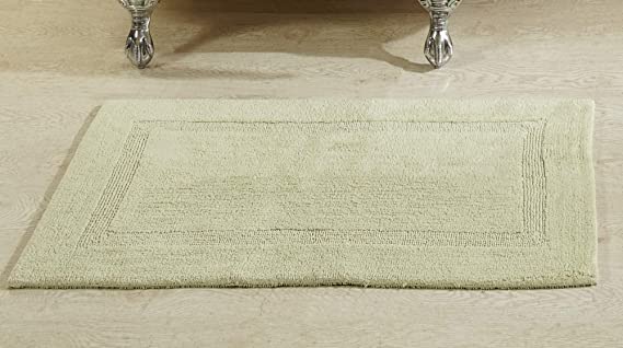 Photo 1 of Better Trends Lux Collection is Ultra Soft Plush and Absorbent Tufted Bath Mat Rug 100 Percent Cotton in Vibrant Colors, 24" x 40", Sage
