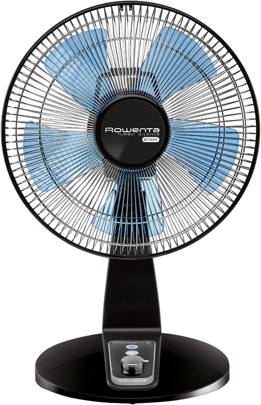 Photo 1 of Rowenta VU2631 Turbo Silence Table Fan, Portable Fan, 4 Speed Fan with User Friendly Turn Dial
