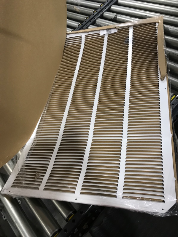 Photo 2 of 22" x 36" Return Air Grille - Sidewall and Ceiling - HVAC Vent Duct Cover Diffuser - [White] [Outer Dimensions: 23.75w X 37.75" h]
