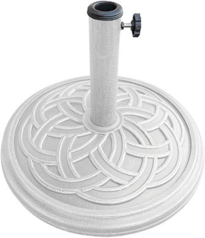 Photo 1 of Bond Manufacturing, White 60478A Gaelen Umbrella Base, 12kg, 12-kg
