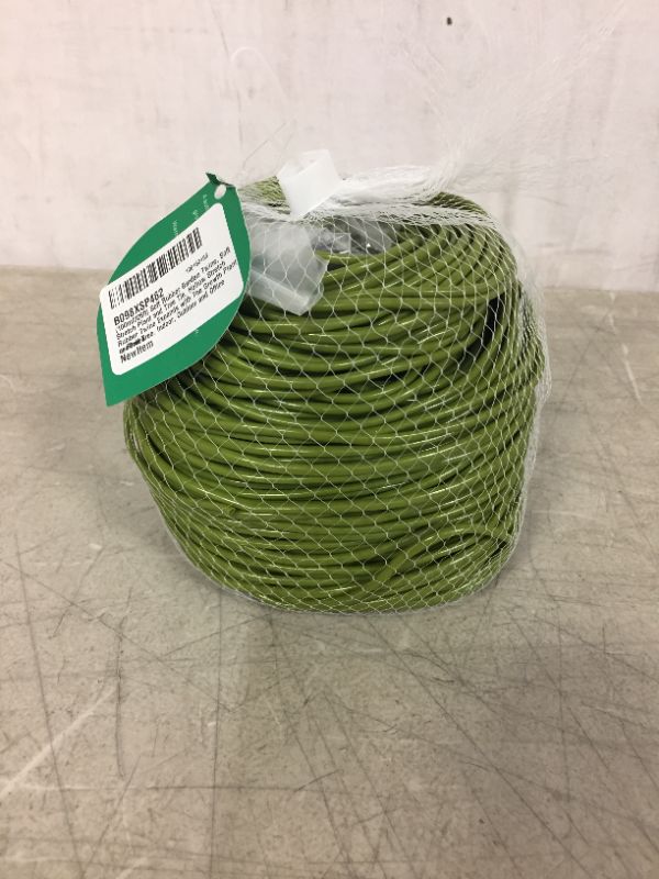 Photo 3 of Bacetuao (100m/328ft) Soft Rubber Garden Twine, Soft Stretch Plant and Tree Tie, Hollow Stretch Rubber Twine Expands with The Growth Plant or Fruit Tree, Indoor, Outdoor and Office useGreen
