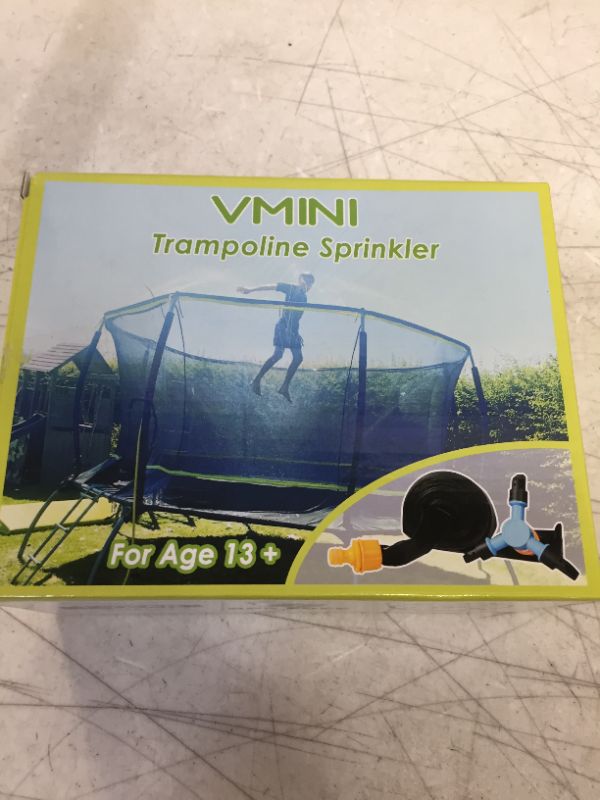 Photo 2 of  Vmini Trampoline Sprinkler, Cool Toys for Water Park, Outdoor Water Games, Fun Yard Games, Trampoline Water Sprinkler for Kids, Cool