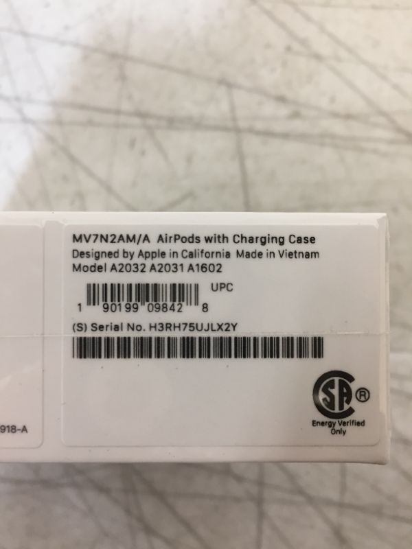 Photo 2 of Apple AirPods (2nd Generation) --- FACTORY SEALED 
